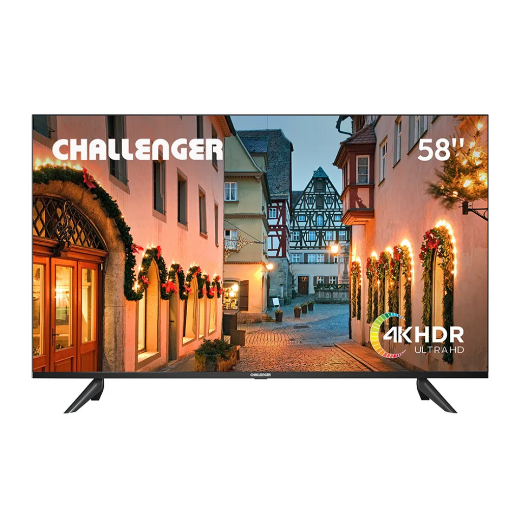 Televisor Challenger 58" 4K HDR LED Google TV – Challenger nuevo y original
