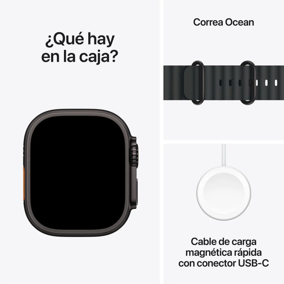 Apple Watch Ultra 3 49mm Negro – vista 4