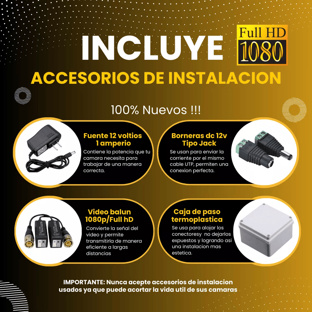 Cámaras De Seguridad Kit Cctv 1080p Dahua Dvr 4ch + 4 cámaras – vista 6
