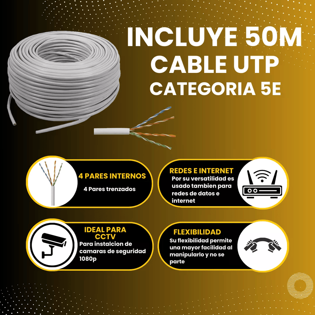 Cámaras De Seguridad Kit Cctv 1080p Dahua Dvr 4ch + 4 cámaras – vista 7