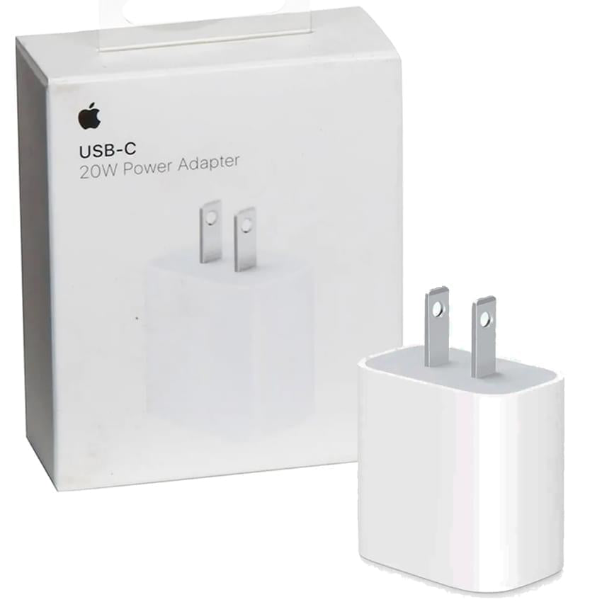 Adaptador Original Apple Tipo C 20W (Cargador sin Cable) color Único